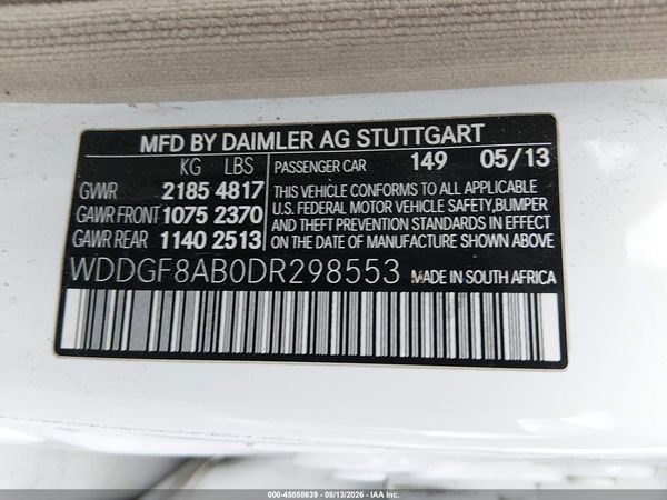 2013 MERCEDES-BENZ C 300 SPORT 4MATIC