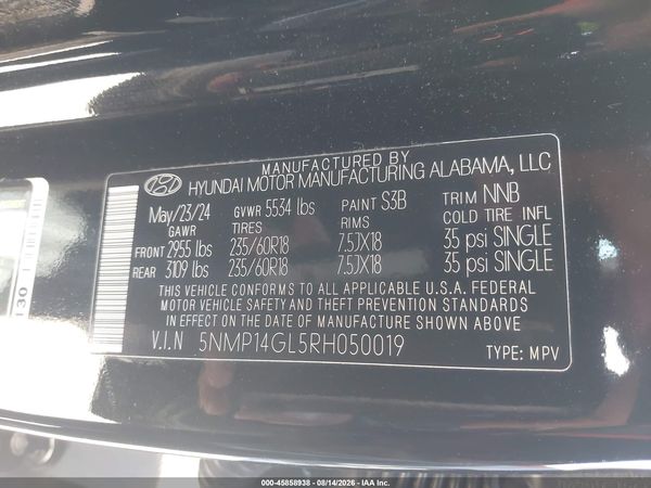 2024 HYUNDAI SANTA FE SE