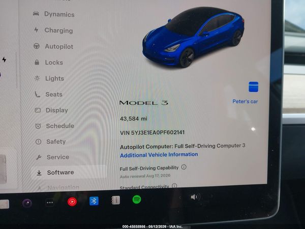 2023 TESLA MODEL 3 REAR-WHEEL DRIVE