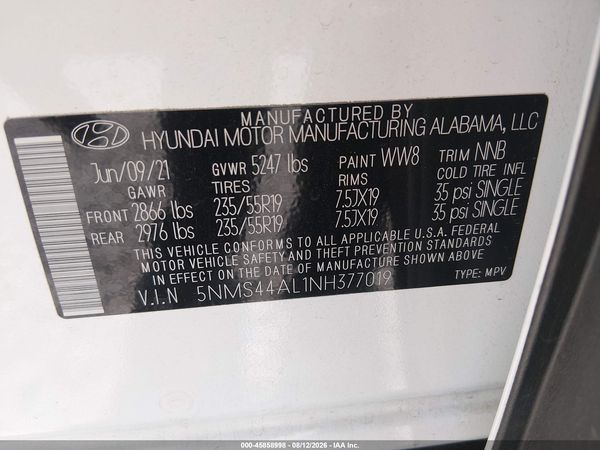 2022 HYUNDAI SANTA FE LIMITED
