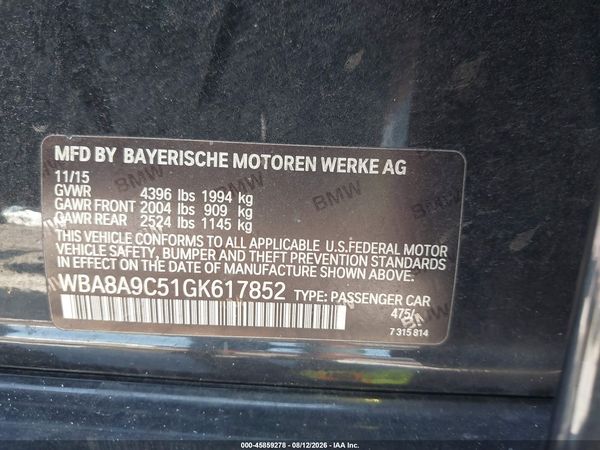 2016 BMW 320I