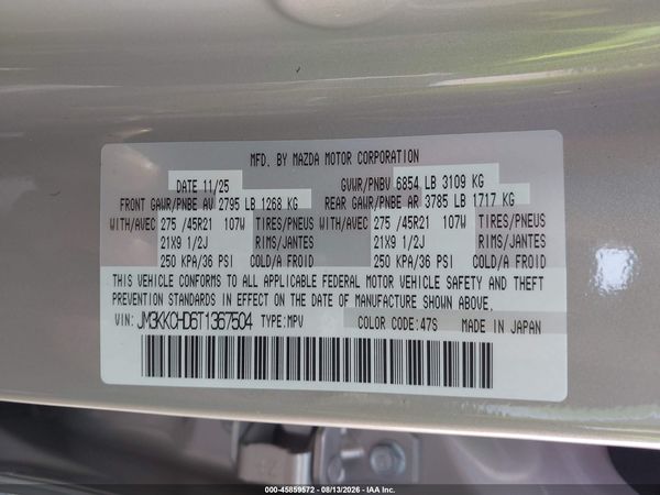 2026 MAZDA CX-90 3.3 TURBO PREMIUM SPORT