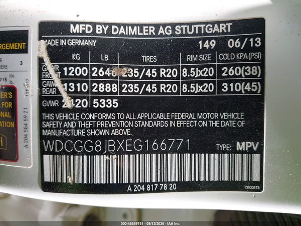 2014 MERCEDES-BENZ GLK 350 4MATIC