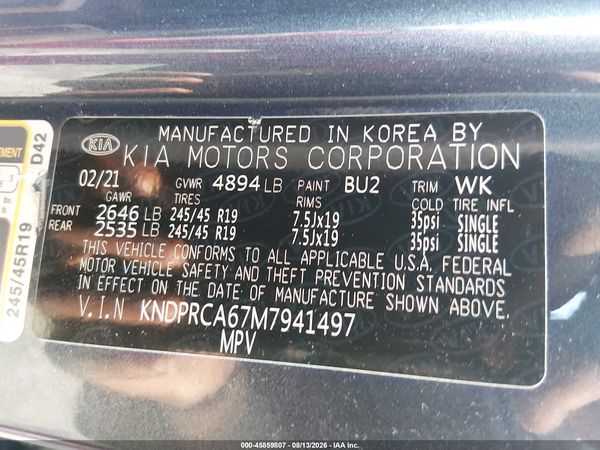 2021 KIA SPORTAGE SX TURBO