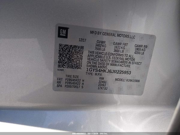 2018 CADILLAC ESCALADE ESV LUXURY