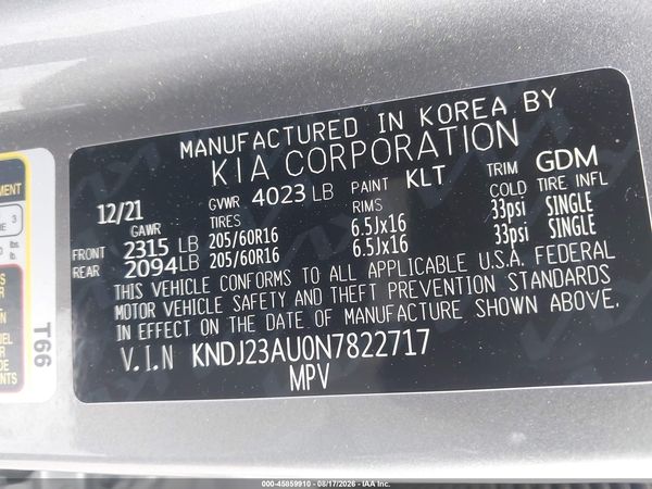 2022 KIA SOUL LX