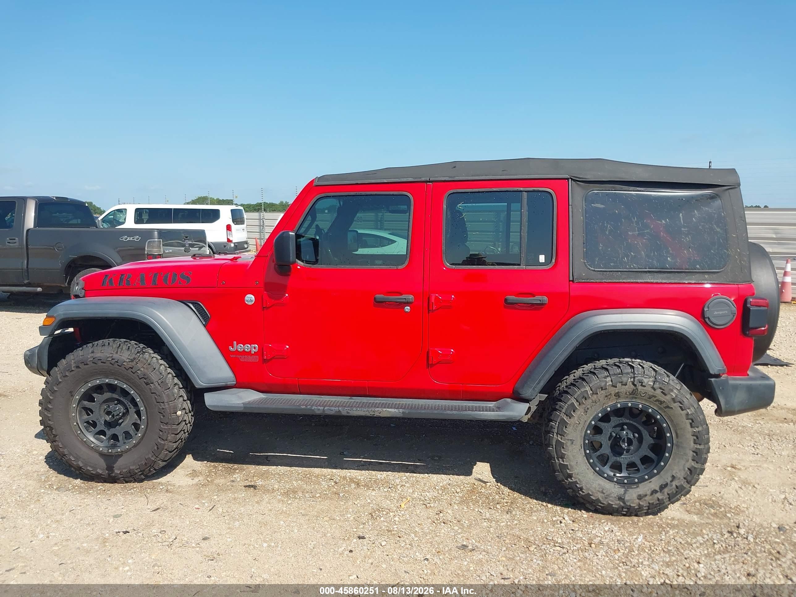 2019 JEEP WRANGLER UNLIMITED SPORT 4X4