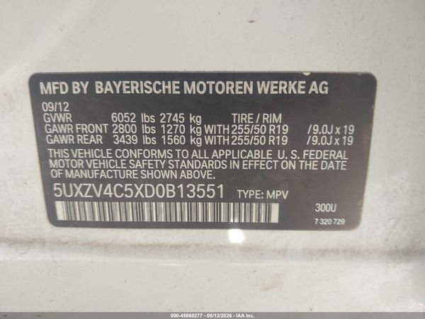 2013 BMW X5