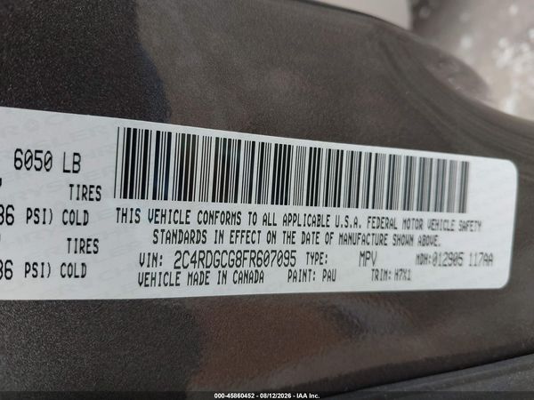 2015 DODGE GRAND CARAVAN SXT