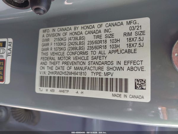 2021 HONDA CR-V AWD EX