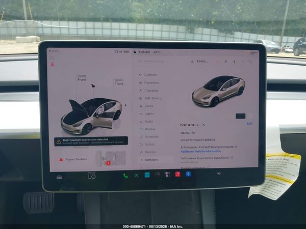 2023 TESLA MODEL 3 REAR-WHEEL DRIVE