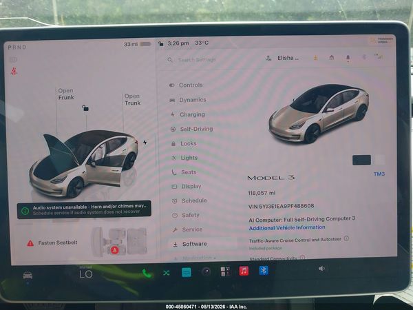 2023 TESLA MODEL 3 REAR-WHEEL DRIVE