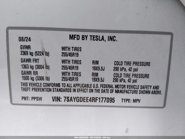 2024 TESLA MODEL Y