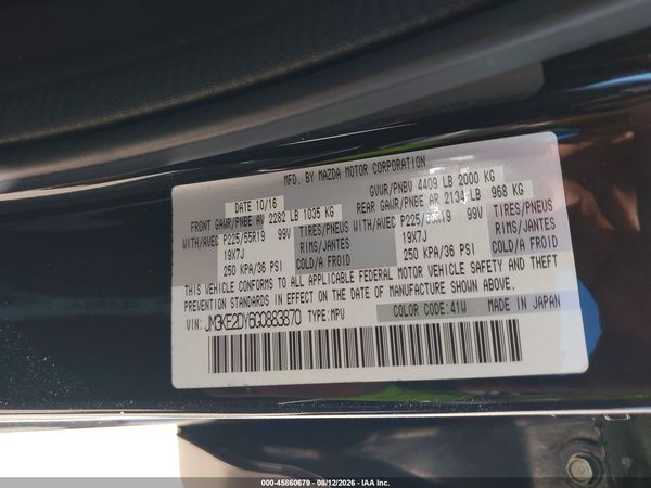 2016 MAZDA CX-5 GRAND TOURING