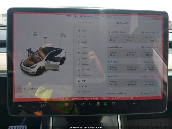 2021 TESLA MODEL Y