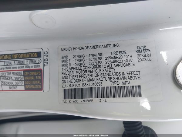 2019 ACURA RDX A-SPEC PACKAGE — I9