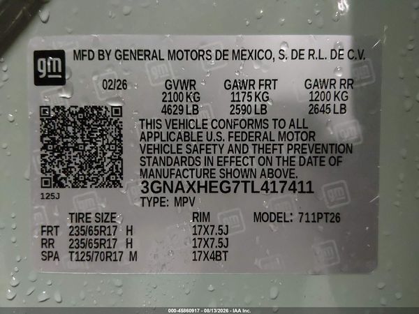 2026 CHEVROLET EQUINOX FWD LT — I9