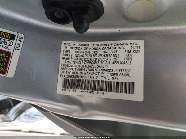 2016 HONDA CR-V SE
