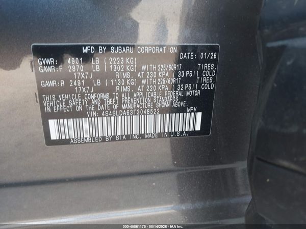 2026 SUBARU FORESTER Base Plus — I9