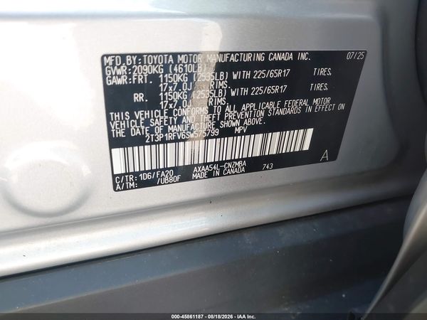 2025 TOYOTA RAV4 XLE