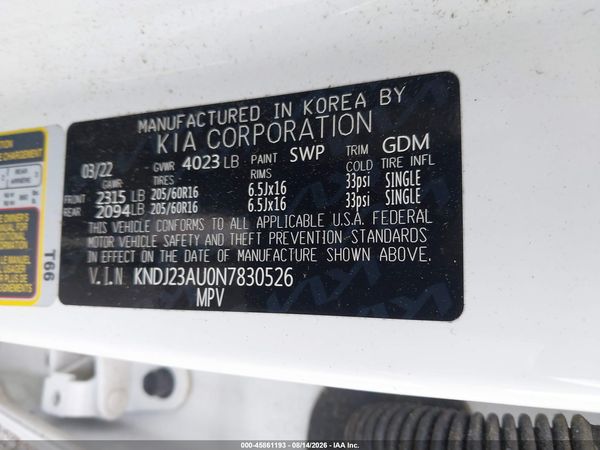 2022 KIA SOUL LX