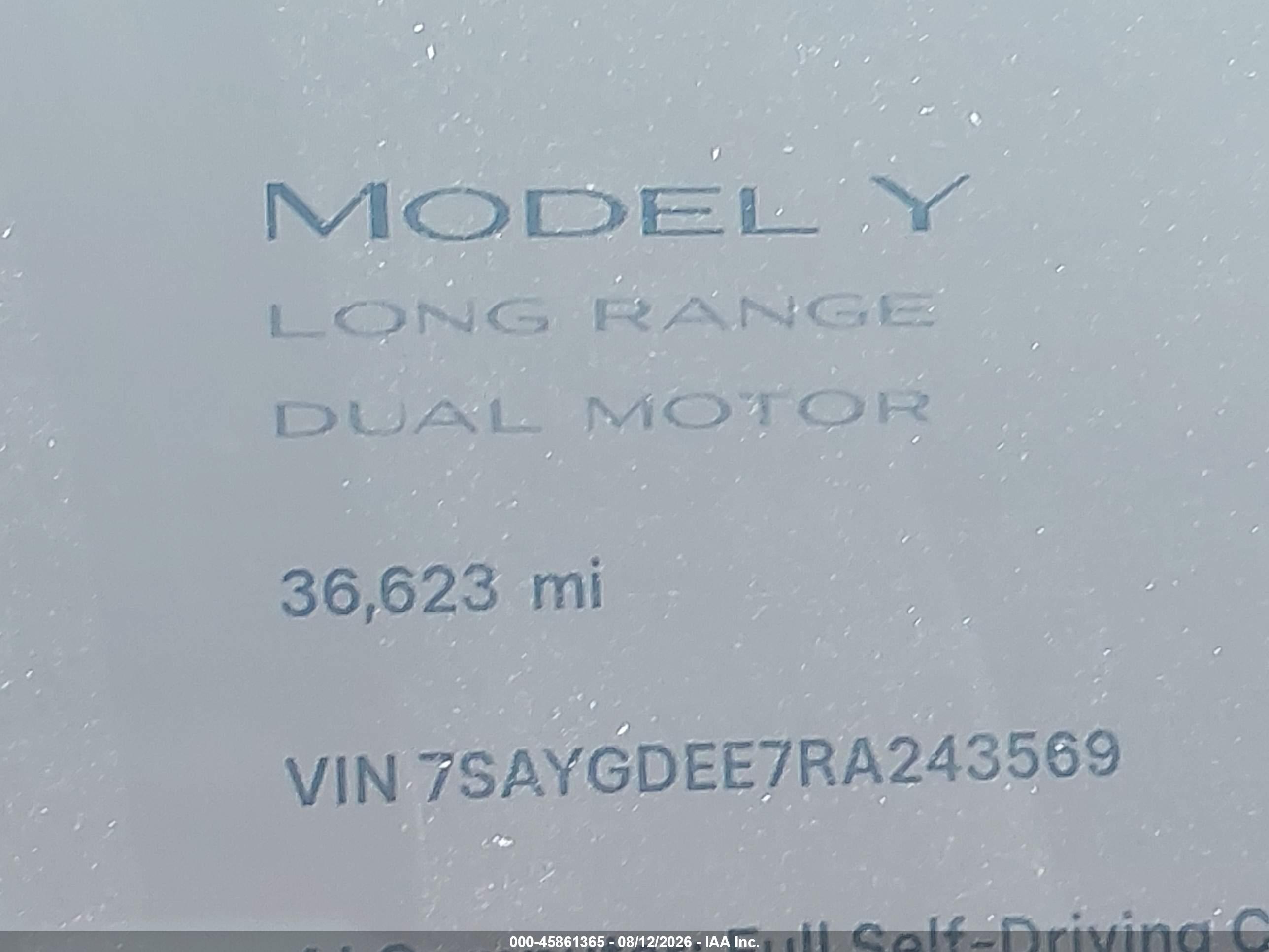 2024 TESLA MODEL Y