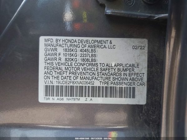 2022 ACURA ILX