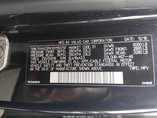 2017 VOLVO XC90 T6 MOMENTUM