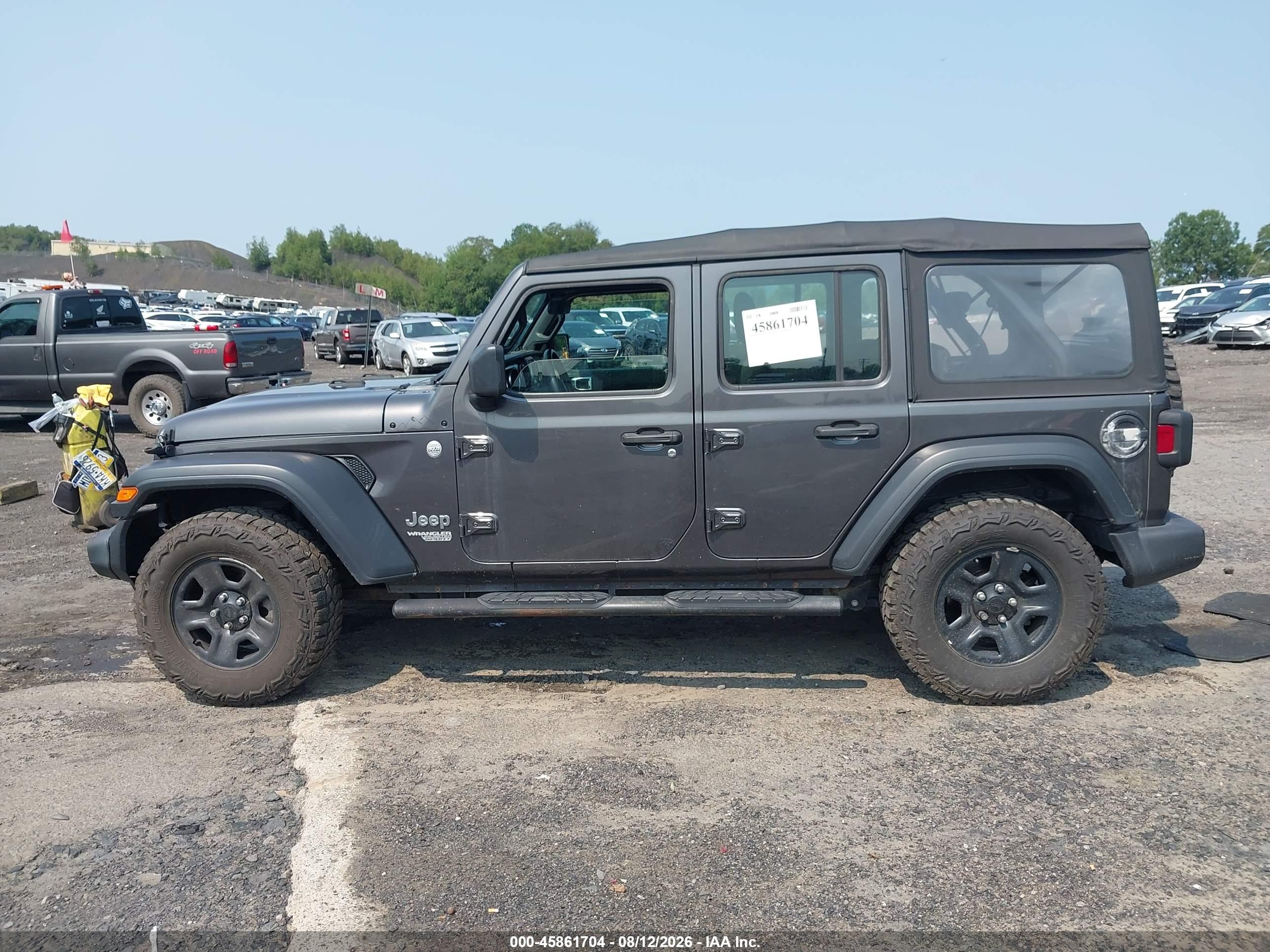 2018 JEEP WRANGLER UNLIMITED SPORT 4X4