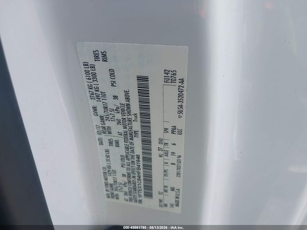 2017 FORD F-150 XLT