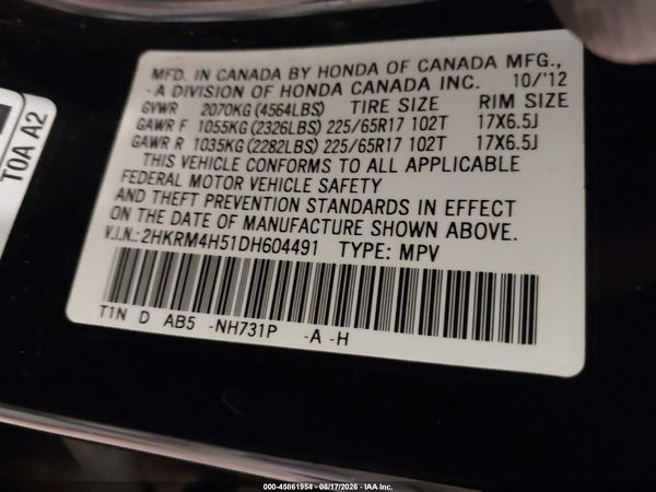 2013 HONDA CR-V EX