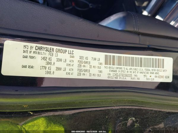 2013 DODGE DURANGO CREW