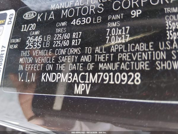 2021 KIA SPORTAGE LX