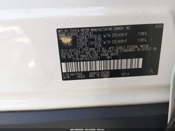 2025 TOYOTA RAV4 LE