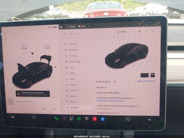 2022 TESLA MODEL 3 REAR-WHEEL DRIVE