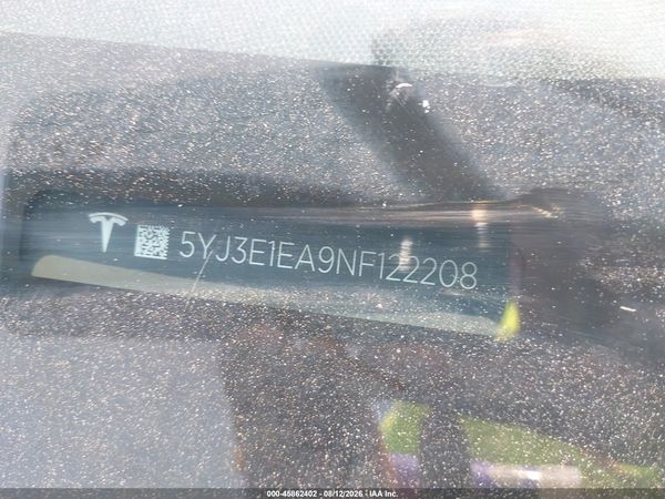 2022 TESLA MODEL 3 REAR-WHEEL DRIVE