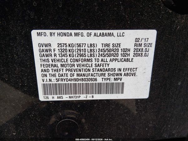 2017 ACURA MDX