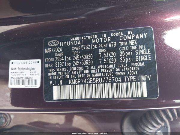2024 HYUNDAI PALISADE CALLIGRAPHY