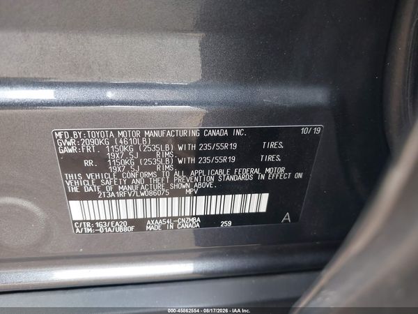 2020 TOYOTA RAV4 XLE PREMIUM