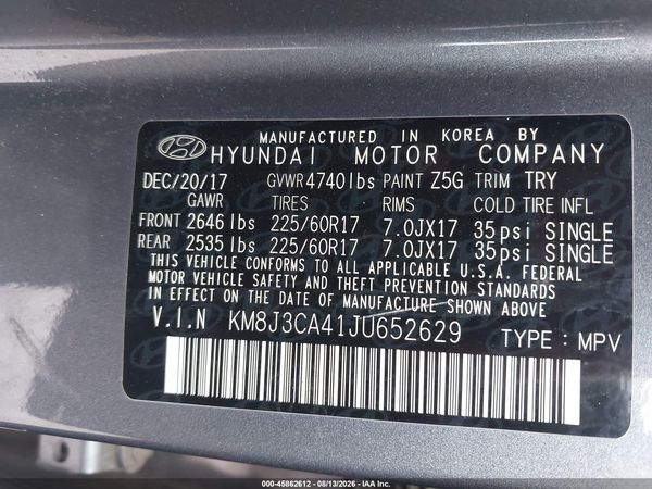 2018 HYUNDAI TUCSON SEL