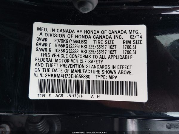2014 HONDA CR-V EX-L