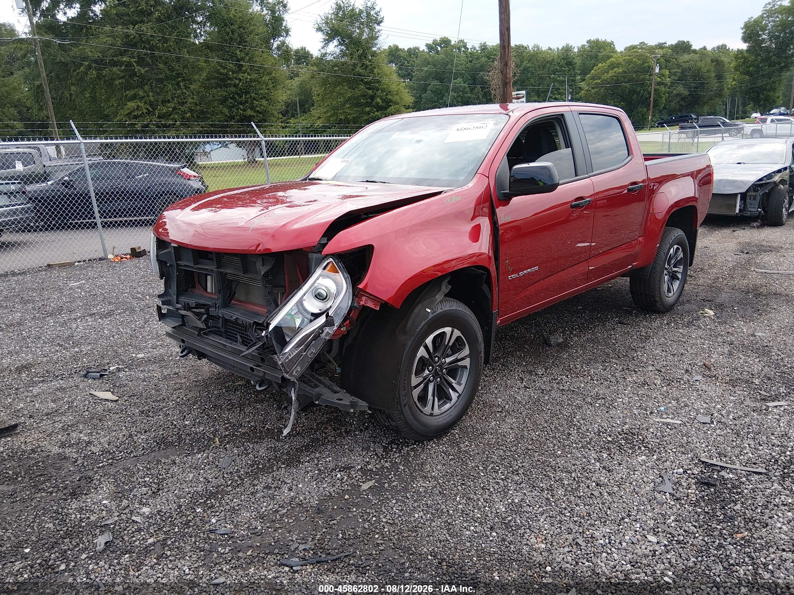 2021 CHEVROLET COLORADO 2WD  SHORT BOX Z71 — I2