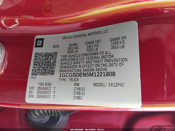 2021 CHEVROLET COLORADO 2WD  SHORT BOX Z71 — I9