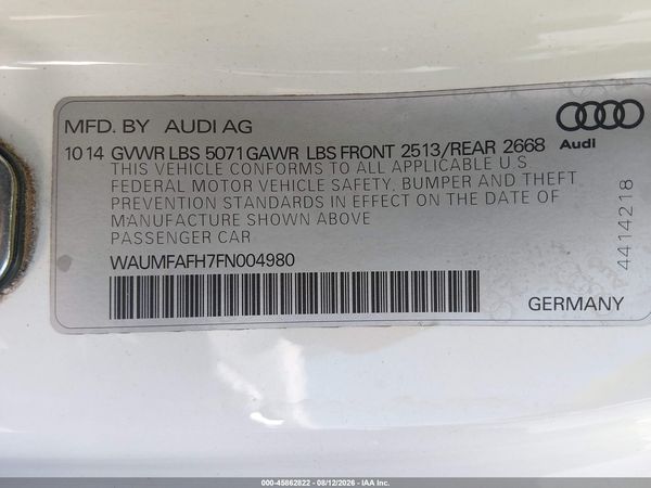 2015 AUDI A5 2.0T PREMIUM