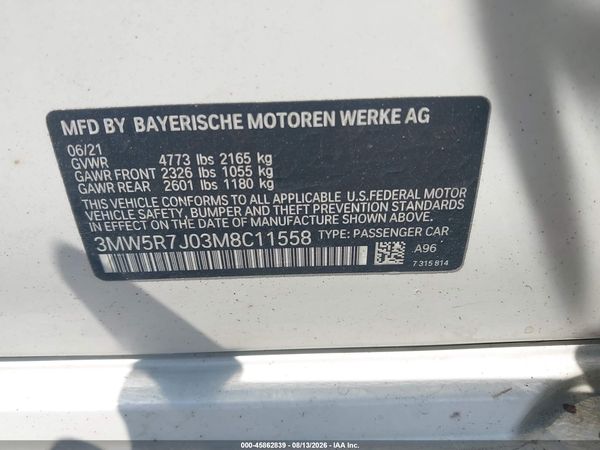 2021 BMW 330I XDRIVE