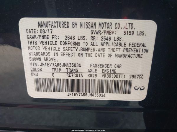 2018 INFINITI Q50 3.0T LUXE