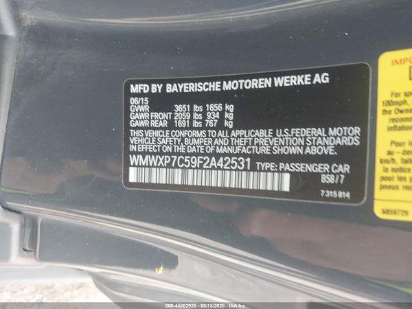 2015 MINI HARDTOP COOPER S