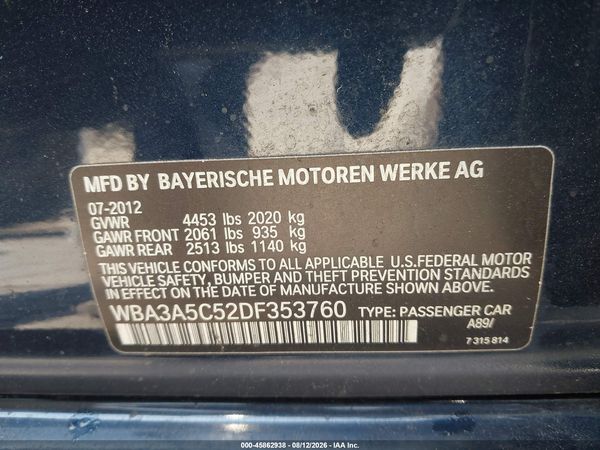 2013 BMW 328I