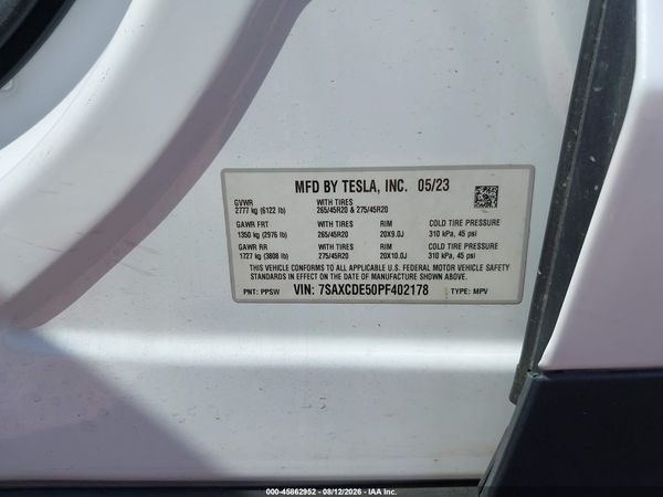 2023 TESLA MODEL X