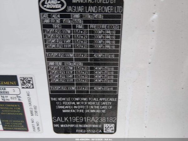 2024 LAND ROVER RANGE ROVER P530 AUTOBIOGRAPHY